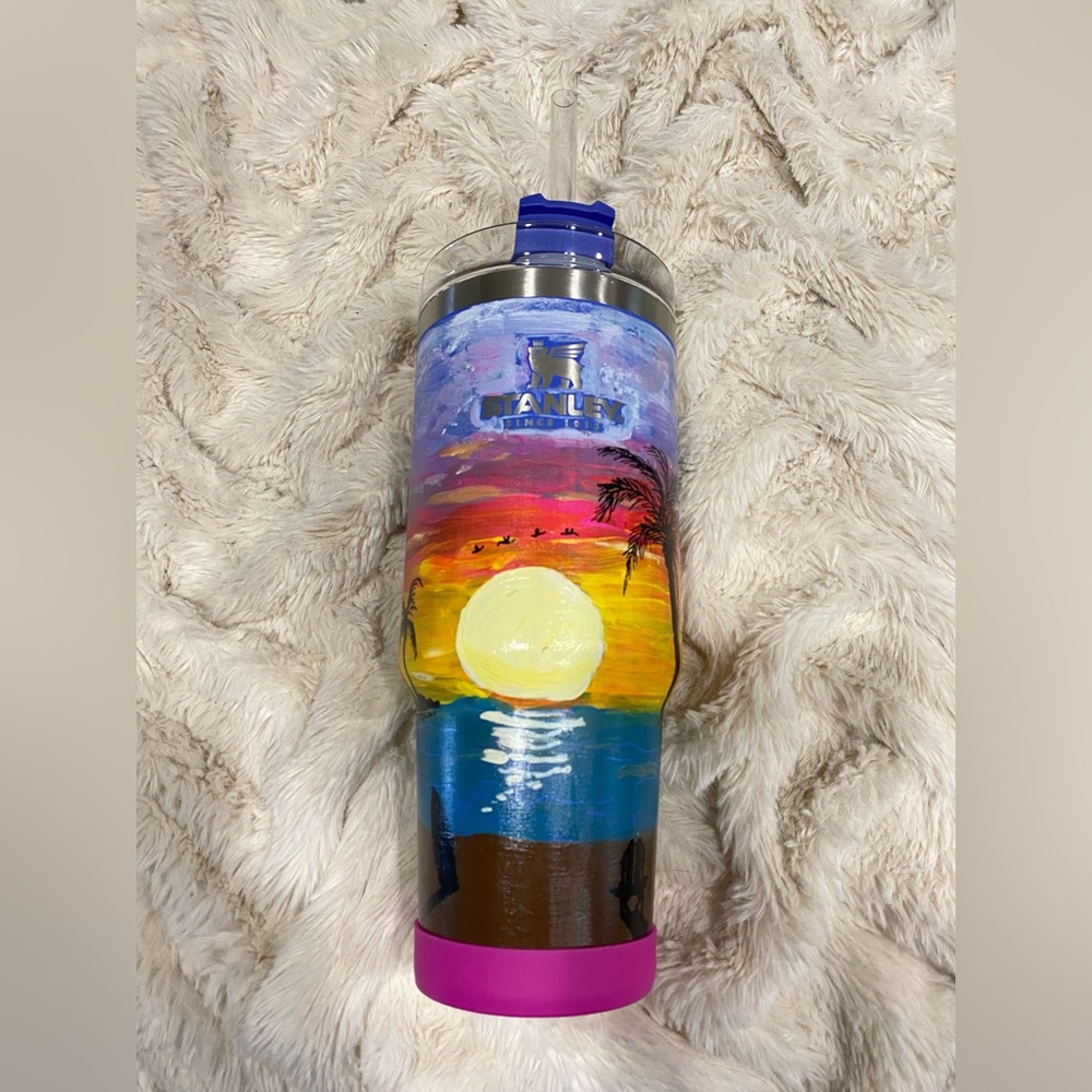 Stanley 30oz Tumbler CUSTOM PAINTED